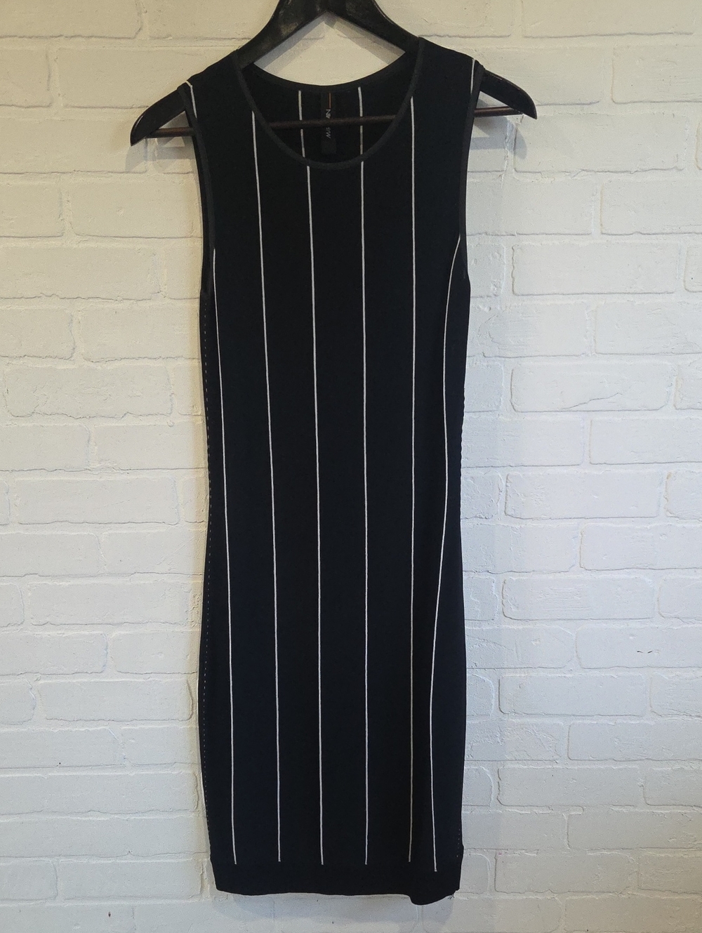 Marc Cain Knit Midi Dress with Pinstripes